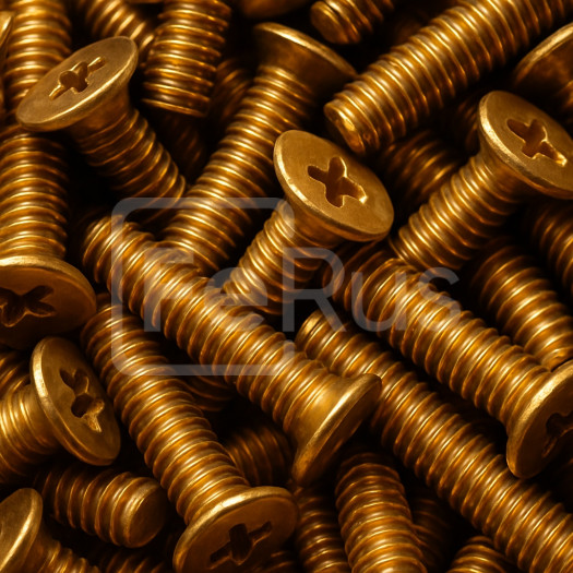 Винт бронзовый М16 шаг резьбы 2 мм БрАМц9-2 ГОСТ 1759.0-87