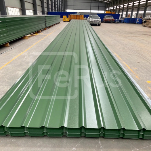 Профнастил С8 полиэстер (Zn100-180) 0,55х1150х800 мм, RAL 6005