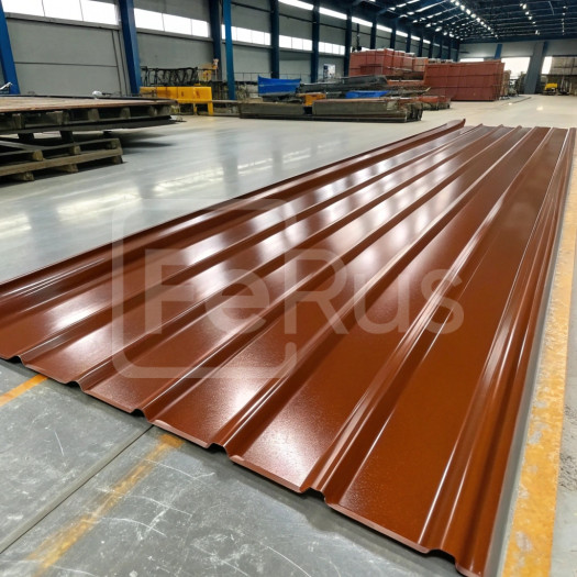 Профнастил С20 полиэстер (Zn100-180) 0,4х1100х1200 мм, RAL 8004