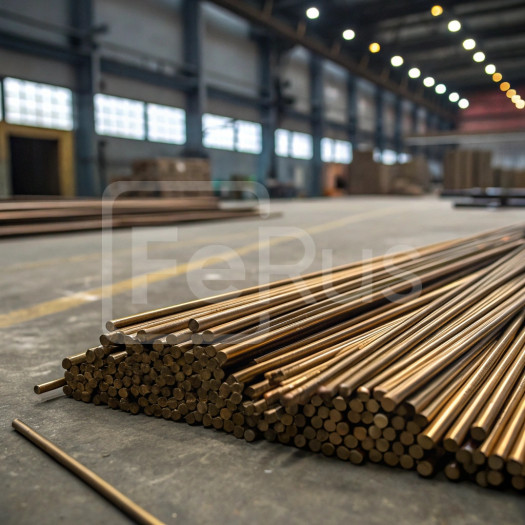 Пруток бронзовый 180 мм БрКН1-3 ГОСТ 1628-2019
