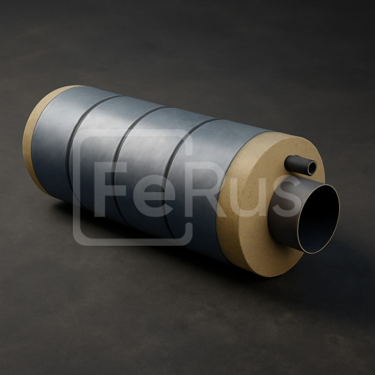 Труба ППУ полиэтиленовая оболочка 159х4,5 мм Ст09Г2С ГОСТ 8732-78 со спутником DN32