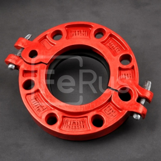 Фланец накидной разъемный грувлок ковкий чугун ДУ 100 (ДН 114) 4