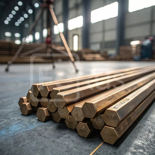 Шестигранник бронзовый 30 мм БрАЖНМц9-4-4-1 ГОСТ 1628-2019